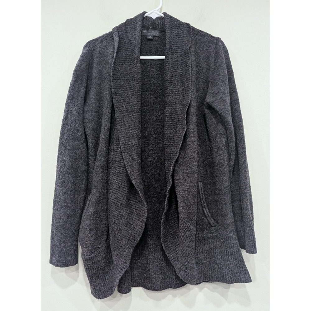 Barefoot Dreams CozyChic Lite Dark Grey Circle Cardigan Size L/XL
